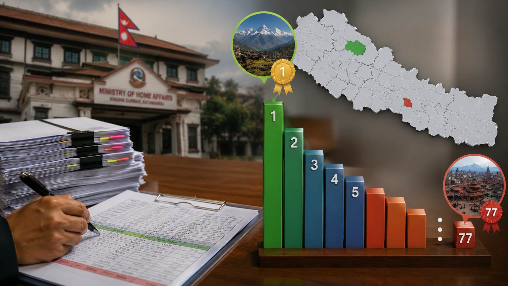 Home Ministry’s CPAS Second-Quarter Ranking: Manang Tops, Kathmandu Finishes Last