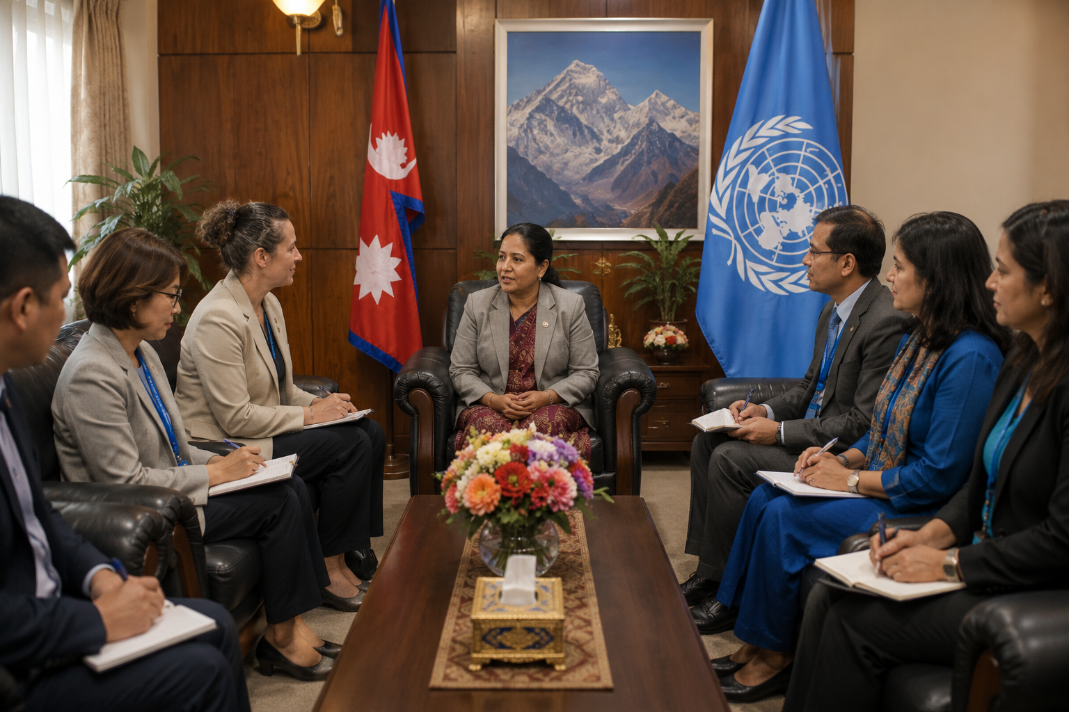Women Minister Holds Courtesy Meeting with UN Agency Representatives in Kathmandu
